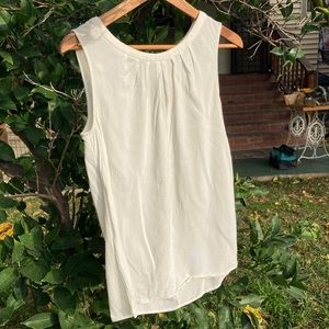 white tunic style blouse